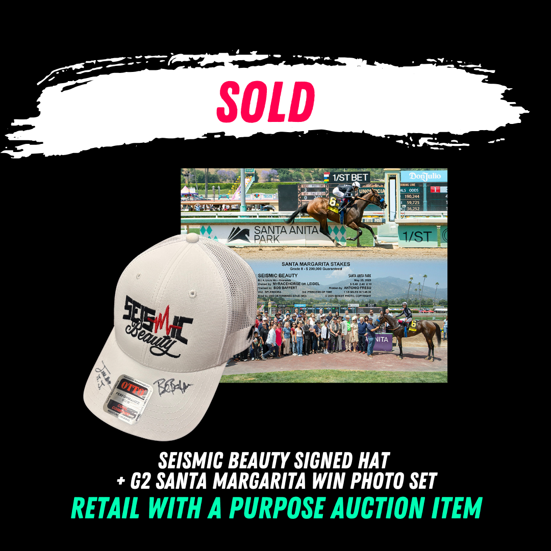 Seismic Beauty Signed Hat + G2 Santa Margarita Win Photo Set