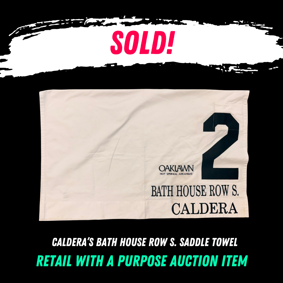 Caldera’s Bathhouse Row Stakes Saddle Towel