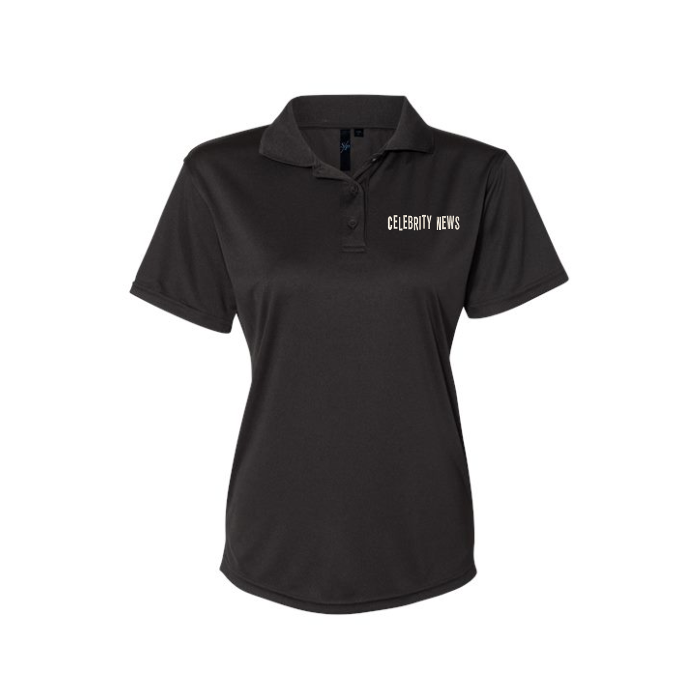 Celebrity News Women's Embroidered Polo Shirt