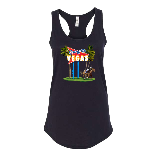 Going to Vegas Graphic Women's Racer Back Tank