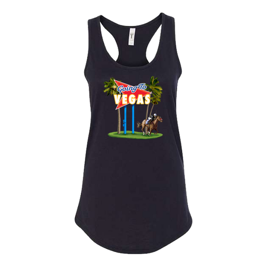 Going to Vegas Graphic Women's Racer Back Tank