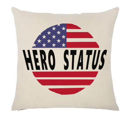Hero Status Throw Pillow Case