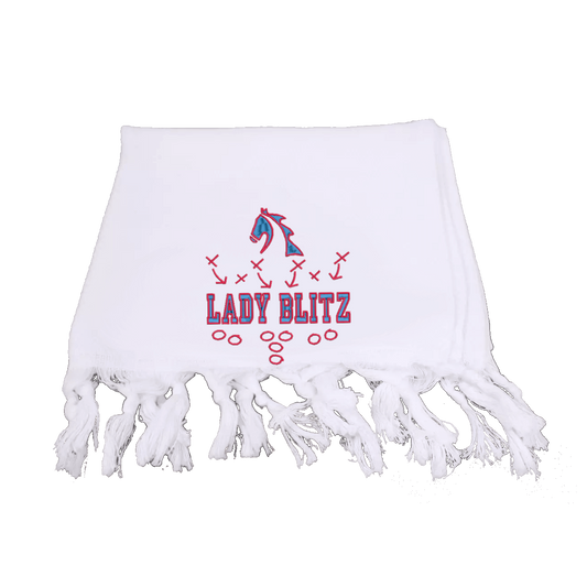 Lady Blitz Bar Towel - Red/White