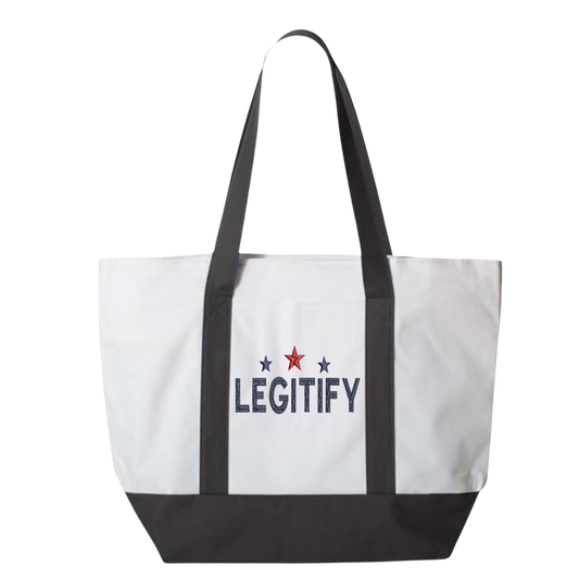 Legitify Embroidered Tote Bag