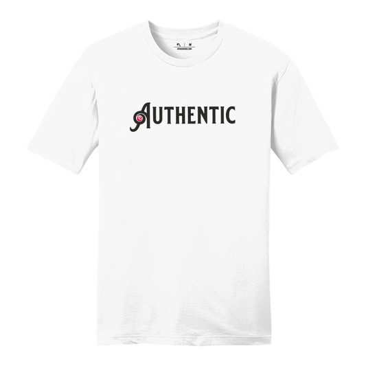 MyRacehorse Authentic Script Logo Men's Mid-Weight SS T-Shirt
