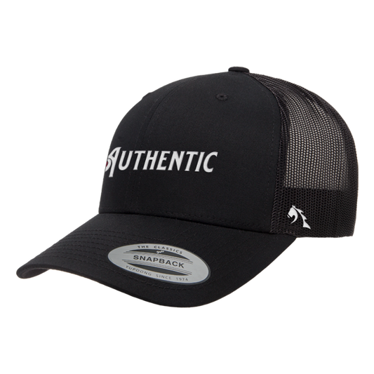 MyRacehorse Authentic Script Retro Trucker Hat