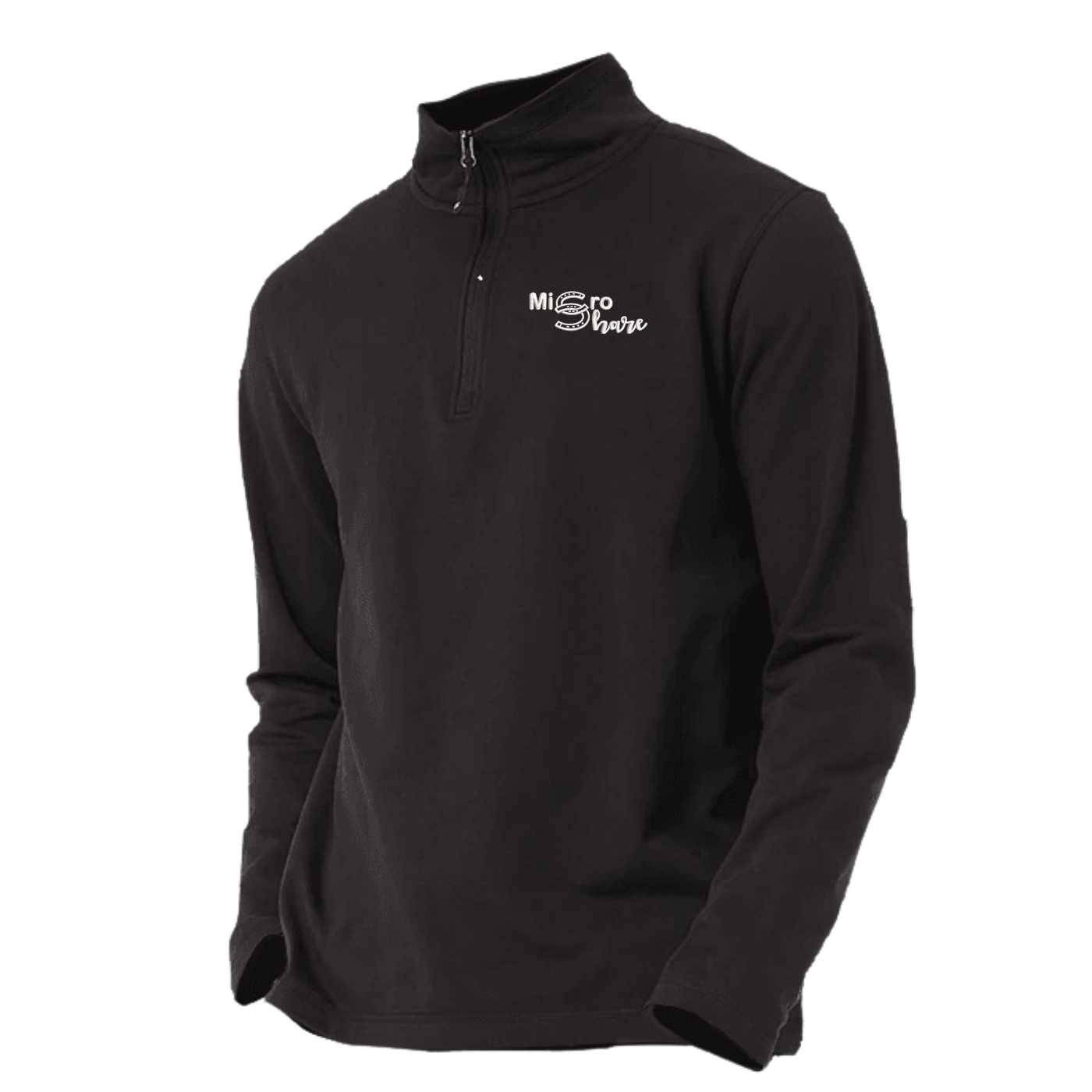 Micro Share Men's 3/4 Zip Up Pullover