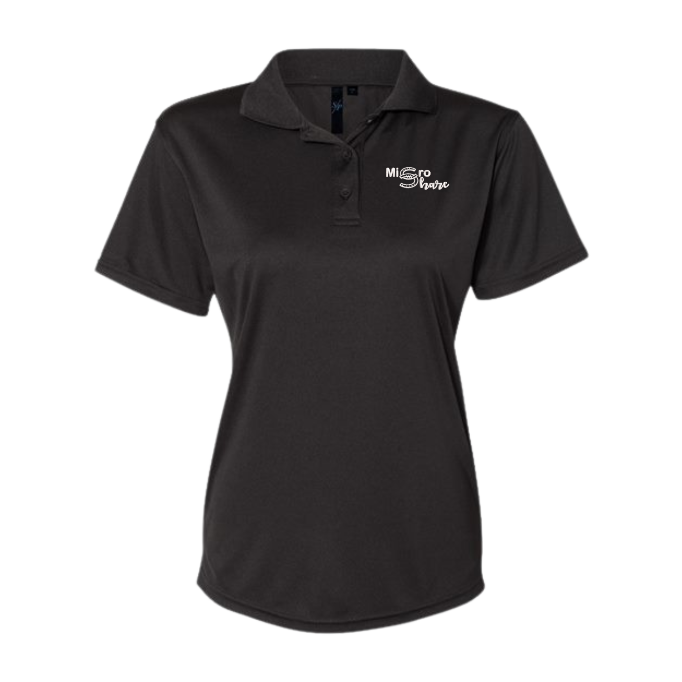 Micro Share Women's Embroidered Polo Shirt