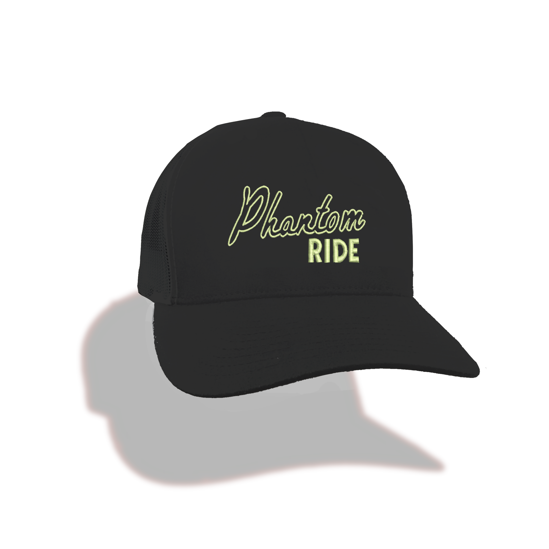 Phantom Ride Retro Trucker Hat - Black