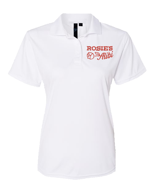 Rosie's Alibi Embroidered Women's Polo