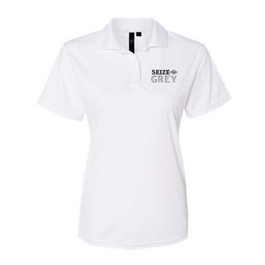 25% Off - Seize the Grey Women's Embroidered Polo Shirt