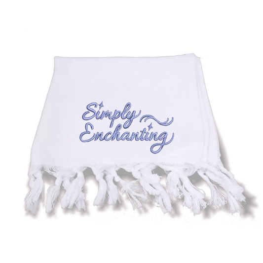 Simply Enchanting Bar Towel - White