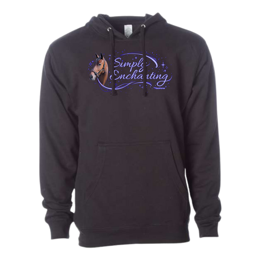 Simply Enchanting - Cursive Hooded Sweatshirt