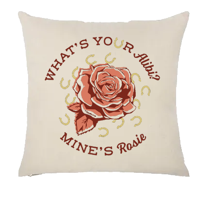 What's Your Alibi Throw Pillow Case