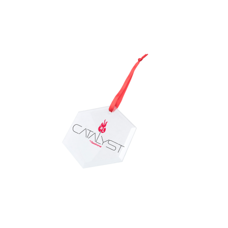 Catalyst Hexagonal Glass Ornament