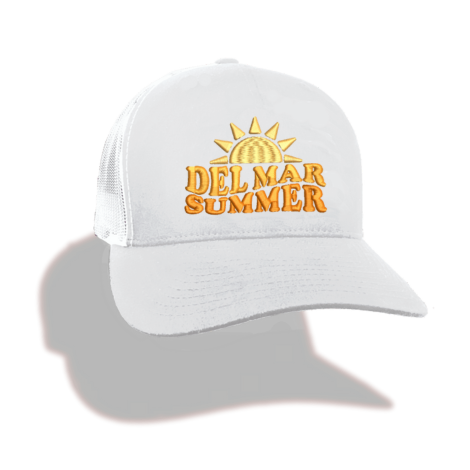 Del Mar Summer Retro Trucker Hat