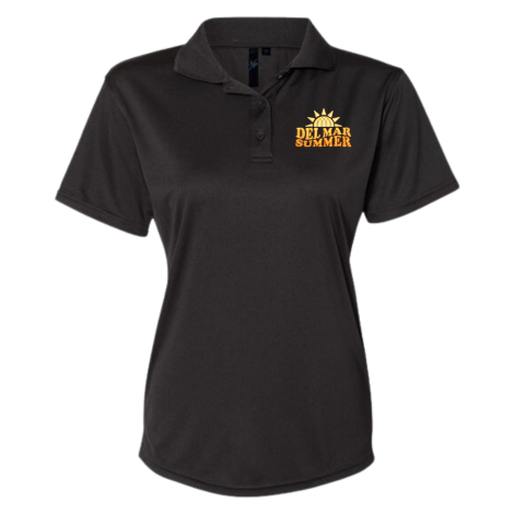 Del Mar Collection Women's Embroidered Polo Shirt