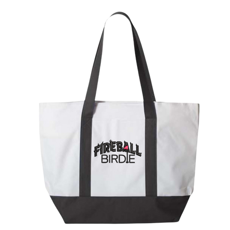 Fireball Birdie Embroidered Tote Bag