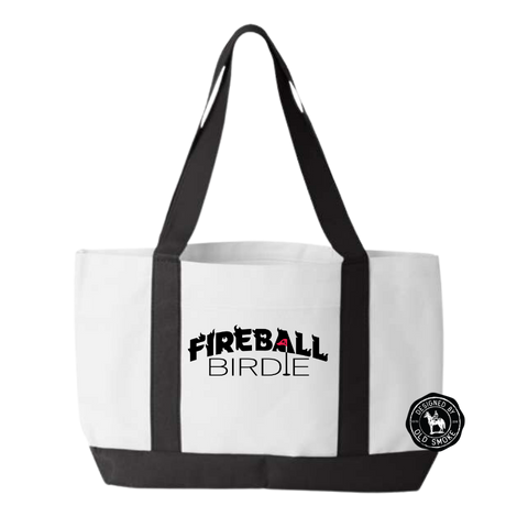Fireball Birdie Tote Bag - White
