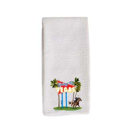 Going to Vegas Tea Towel
