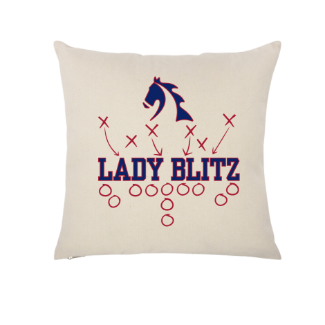 Lady Blitz Throw Pillow Case