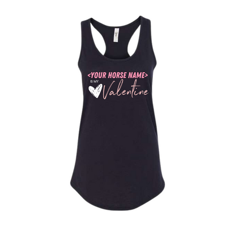 Valentine's Day Custom Women's Racer Back Tank