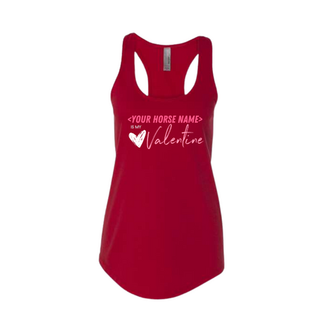 Valentine's Day Custom Women's Racer Back Tank