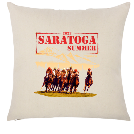 Saratoga Summer 2023 Throw Pillow Case