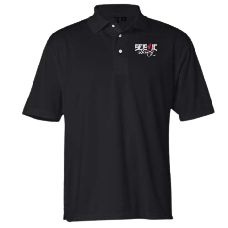 Seismic Beauty Men's Embroidered Polo Shirt