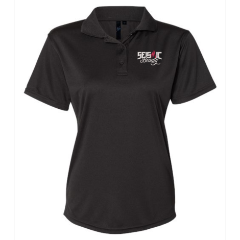 Seismic Beauty Women's Embroidered Polo Shirt