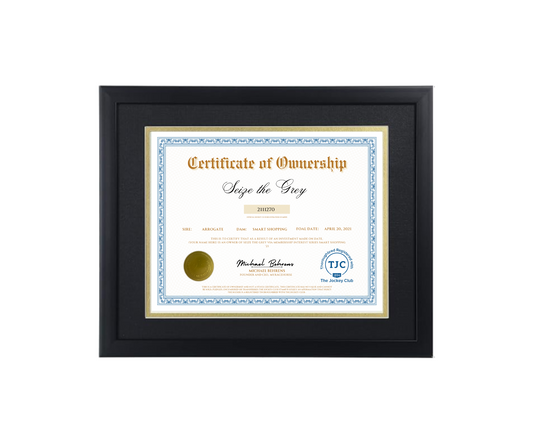 Seize the Grey Certificate of Ownership