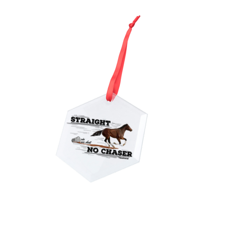 Straight No Chaser Hexagonal Glass Ornament