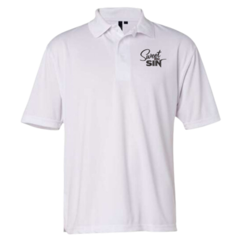Sweet as Sin Men's Embroidered Polo Shirt