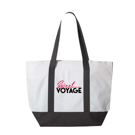 Sweet Voyage Embroidered Tote Bag