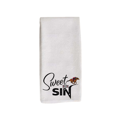 Sweet as Sin Tea Towel