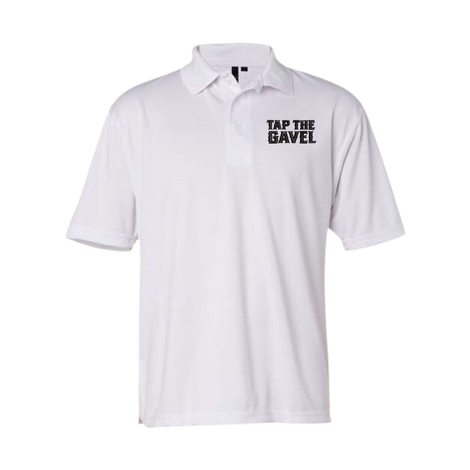 Tap the Gavel Men's Embroidered Polo Shirt